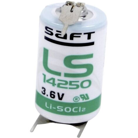 Pile spéciale 1/2 LR6 (AA) lithium Saft LS142503PFRP picots à souder en U 3.6 V 1200 mAh 1 pc(s)
