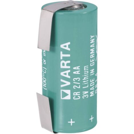 Pile spéciale CR 2/3 AA LF lithium Varta 6237LF cosses à souder en U 3 V 1350 mAh 1 pc(s) X37696