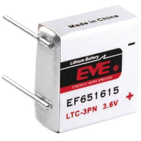 Pile spéciale LTC-3PN lithium EVE 232541 picots à souder en U 3.6 V 400 mAh 1 pc(s) X37404