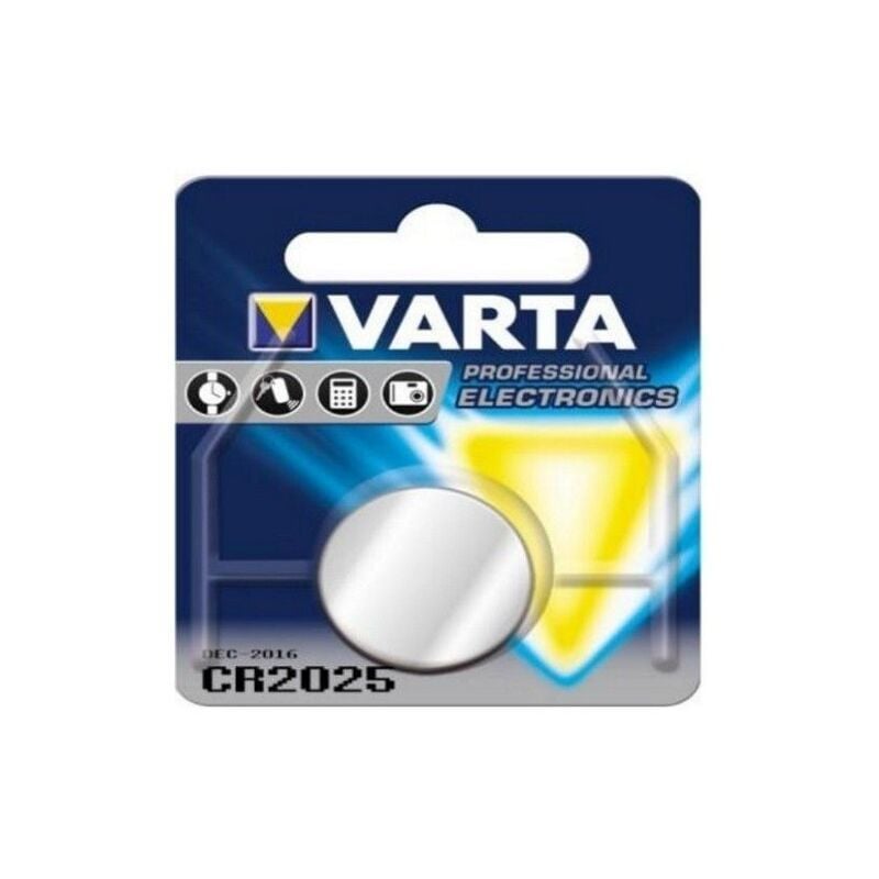 Pile Varta cr 2025 3v lithium x2 - Blanc