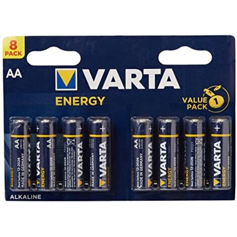 PILE VARTA ENERGY ALKALINE STILO 8 PEZZI AA