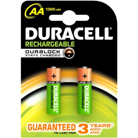 Piles AA Piles rechargeables Duracell Pile rechargeable 1300 mAh