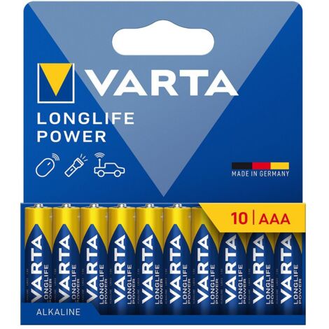 Piles Aaa Varta Longlife énergie Fiable Longue Durée Pour Usage Quotidien - Varta