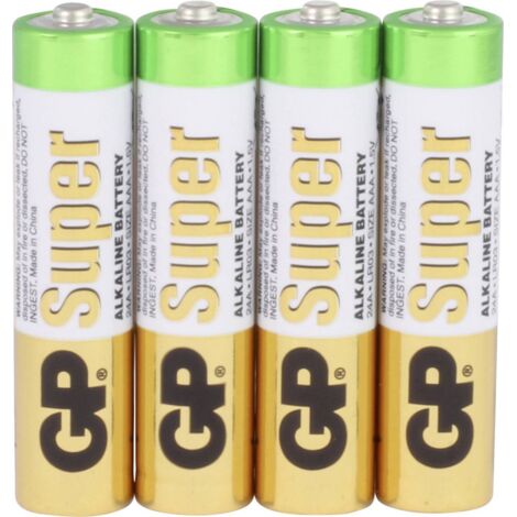 Piles alcalines AAA 1,5 V, lot de 4 - GP24A-UW4