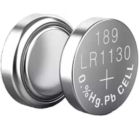 Piles Alcalines Lr1130/g10 1,5 V, Piles Bouton 65 Mah, Télécommandes, Horloges Maxtech