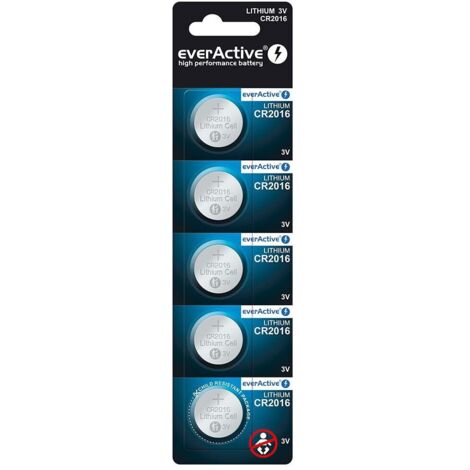 Piles au lithium mini everActive CR2016 blister 5 pcs.