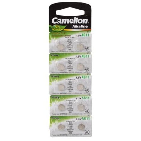 Piles bouton CAMELION AG11, 10 pcs.