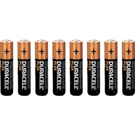 piles duracell plus aaa x8