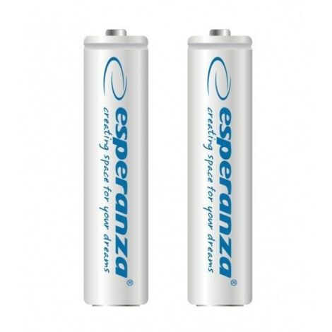 Piles Esperanza AAA 1000 mAh, lot de 2, blanches