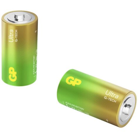 Piles GP Ultra C-Baby Alcalines, 1,5 V, 2 pièces
