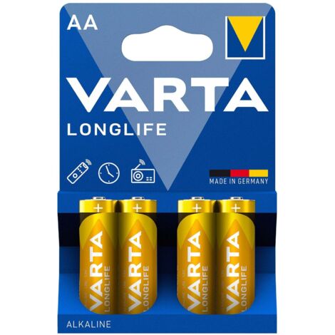 Piles longue duree aa lr6 paquet de 4