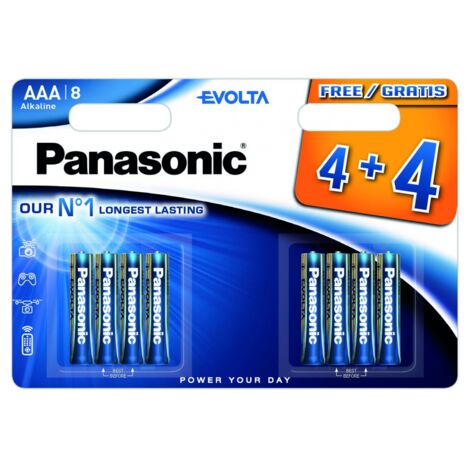 Piles LR03 AAA Evolta 4+4 gratuites