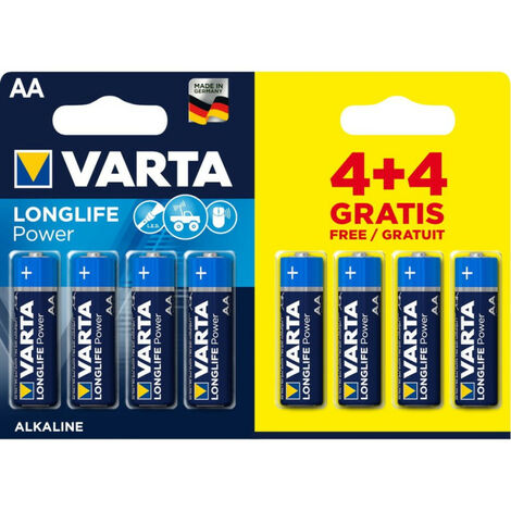 Piles LR6 AA 1.5v 2950Mah par 8  0046517 pour Outillage