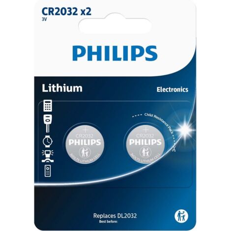 Piles Philips CR2025 x2