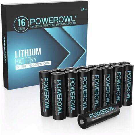 Piles Powerowl AA (R6) - Lot de 16