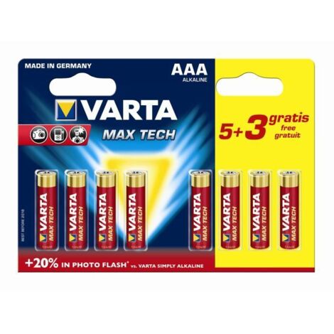 PILES VARTA  AAA BL5+3 LONGLIFE MAX POWER