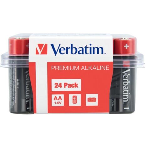 Piles Verbatim LR6 AA (boîte de 24)