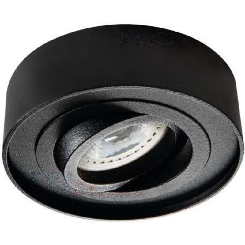 Kanlux - Spot mini bord - Anneau décoratif noir - Encastrable plafond - Ø98mm - Orientable 30° Kanlux - Spot mini bord - Anneau décoratif noir - Encastrable plafond - Ø98mm - Orientable 30°
