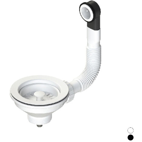 PILETTA 114 MM PER LAVELLO CON FORO 90 MM COLOR Bianco