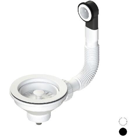 PILETTA 114 MM PER LAVELLO CON FORO 90 MM COLOR- Bianco- DH- pezzi 1