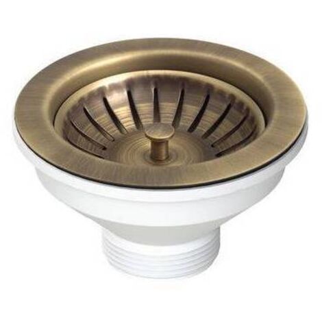 PILETTA 114 MM PER LAVELLO CON FORO 90 MM Misura: Copper - Rame anticato