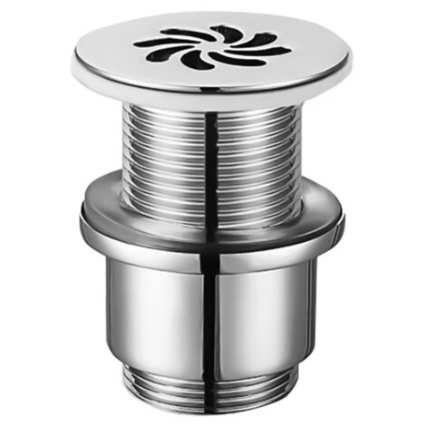 Piletta a scarico libero senza troppo pieno 1"1/4 in acciaio cromo Made in Italy