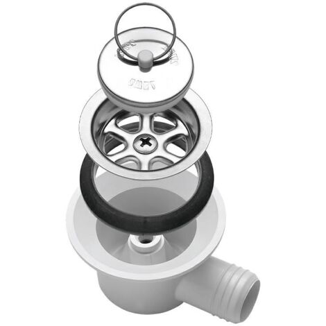 Piletta angolata d.60mm c/tappo d.20mm