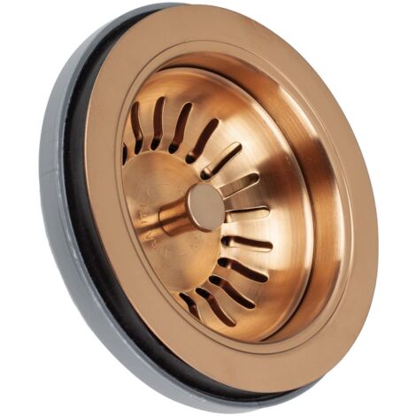 PILETTA BASKET CON TROPPO PIENO RETTANGOLARE PER LAVELLI CUCINA BRONZO SATINATO