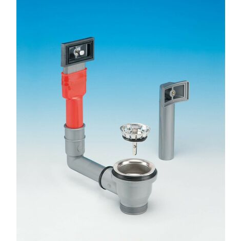 Piletta Basket Mini per lavelli inox con foro di scarico Ø 60 LIRA 1754TPR | 1/2" x 18