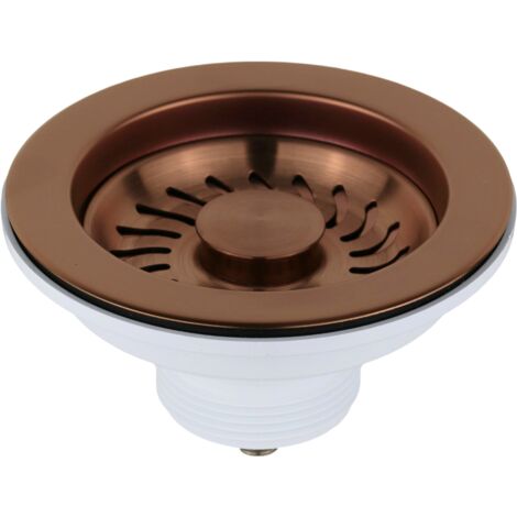 Piletta basket universale per lavello cucina Ø 114 mm PVD rame spazzolato L.B. Plast Fasolo 550-46-RFSS-VAN PVD Rame Spazzolato