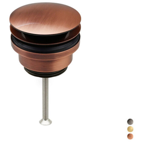 PILETTA CLIC CLAC IN OTTONE CERTIFICATO NF 1"1/4 - Dorata