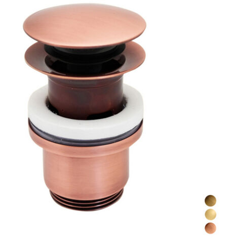 Piletta click clack 11/4 tonda con troppo pieno  11/4  BronzataPB
