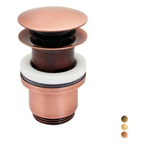 Piletta click clack 11/4 tonda con troppo pieno  11/4  BronzataPB
