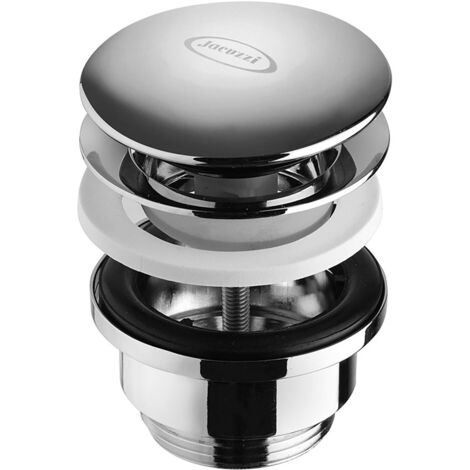 Piletta click clack cromata universale Jacuzzi Rubinetteria con o senza troppopieno