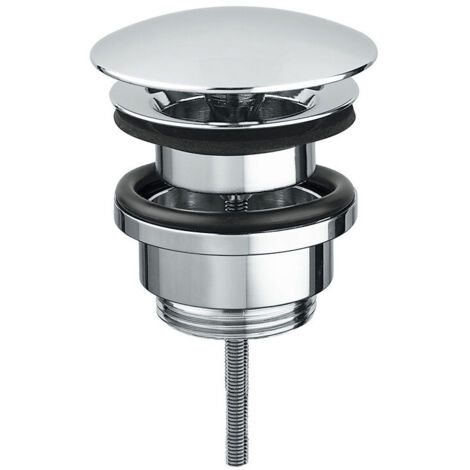 Piletta click-clack in ottone cromato per lavabo idral 0424 1