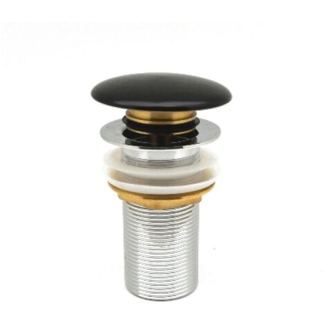 PILETTA CLICK-CLACK LAVABO &quotFANCY MATT&quot SENZA TROPPO PIENO Nero Opaco