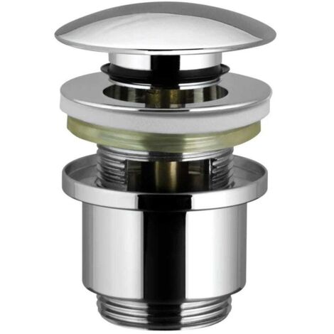 Piletta click clack per lavabo e bidet con controcoppa