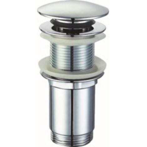 Piletta click/clack round alta con troppo pieno modello round - Idrhaus