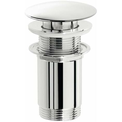 Piletta click clack tonda senza troppo pieno Damast 12375 Cromo