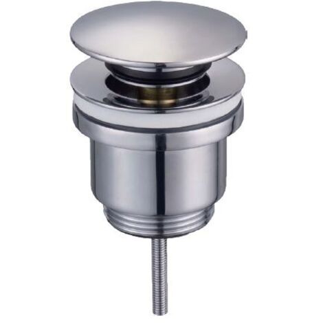 Piletta click clack tonda universale per lavabo e bidet