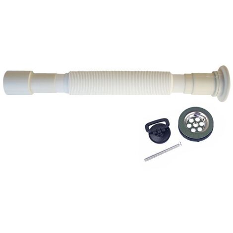 piletta completa ø 65 con tubo di scarico esterno ø 32 e 40 mm.