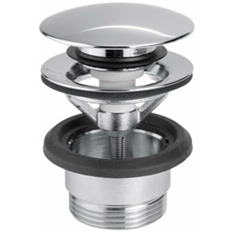Piletta di Scarico a Pulsante da 11/4 in Acciaio Inox Satinato Nilo
