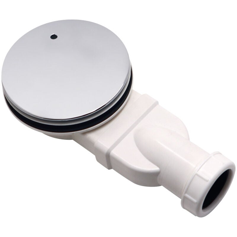Piletta di scarico bassa per doccia, 90 mm, portata 33 l/acqua, sifone per piatto doccia, scarico antiodore, scarico laterale