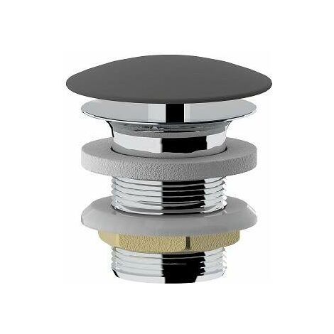 Piletta di scarico clic-clac 1"1/4 di colore grigio opaco con calotta in ceramica Ercos BTSCABVR67 Grigio opaco