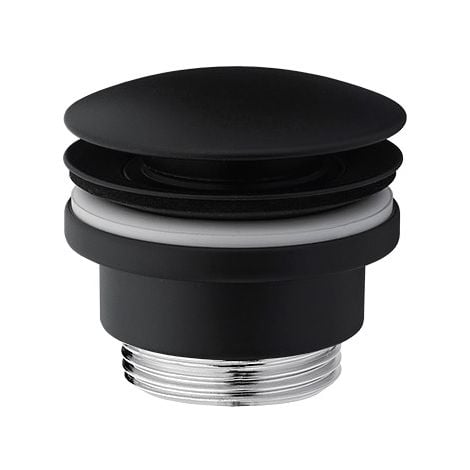 PAINI FRANCE Piletta di scarico clic-clac nero opaco Paini 53YO945TCTSR Nero opaco