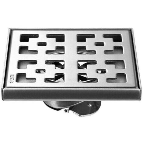 Piletta di scarico quadrata in acciaio inox antiodore