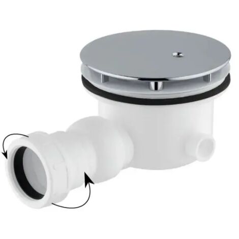 PILETTA DOCCIA FORO 90 MM CON SNODO - 1" 1/2 - 40 cover cromo