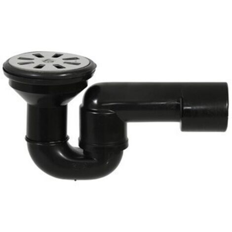 PILETTA DOCCIA GRIGLIA PIANA CON SIFONE SNODATO PEHD Griglia Inox D. 80 Ghidini
