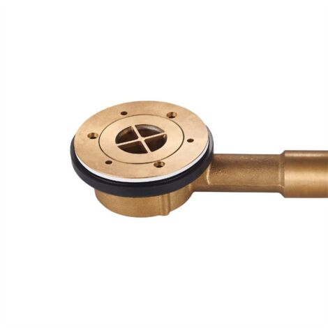 BB BUYBATH Piletta doccia Low Round in ottone cromato Ø 90 mm Tecom