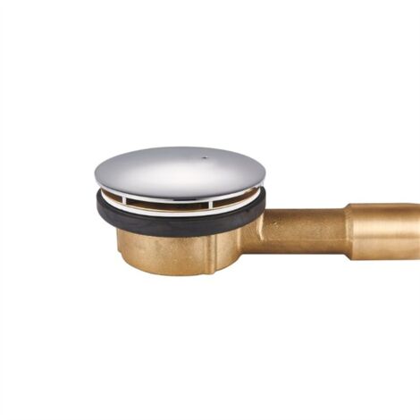 Piletta doccia Low Round in ottone cromato Ø 90 mm  Tecom